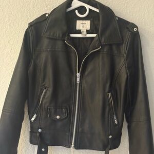 Forever 21 Black Faux Leather Jacket
